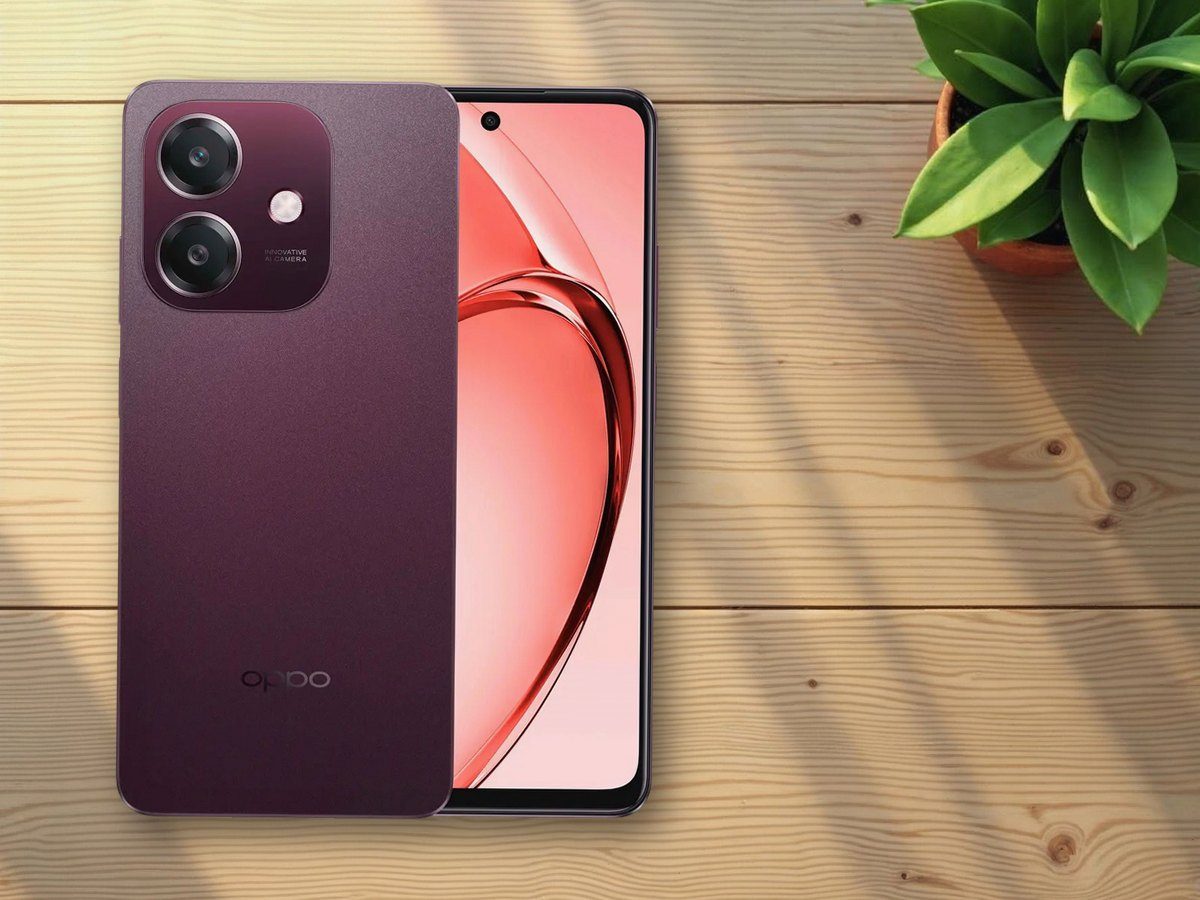 Oppo A40 sobre una mesa