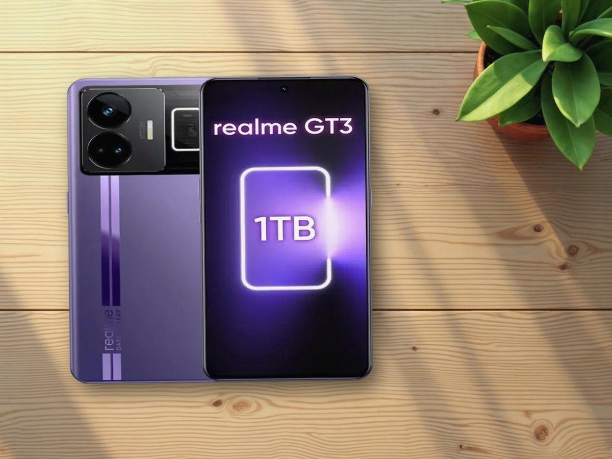 Realme GT3 sobre una mesa